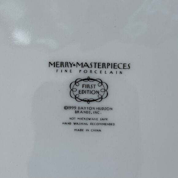 Merry Masterpieces Fine Porcelain Plate "Jingle Bell Rock” 1999 Dayton Hudson - Picture 3 of 4